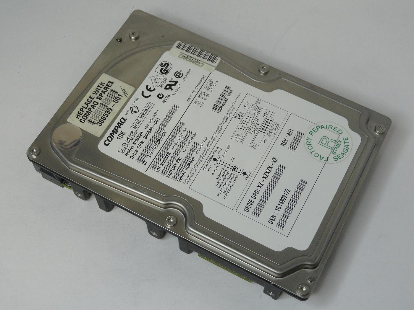 9J8005-046 - Seagate Compaq 9.1GB SCSI 68 Pin 10Krpm 3.5in Certified Refurbished HDD - Refurbished