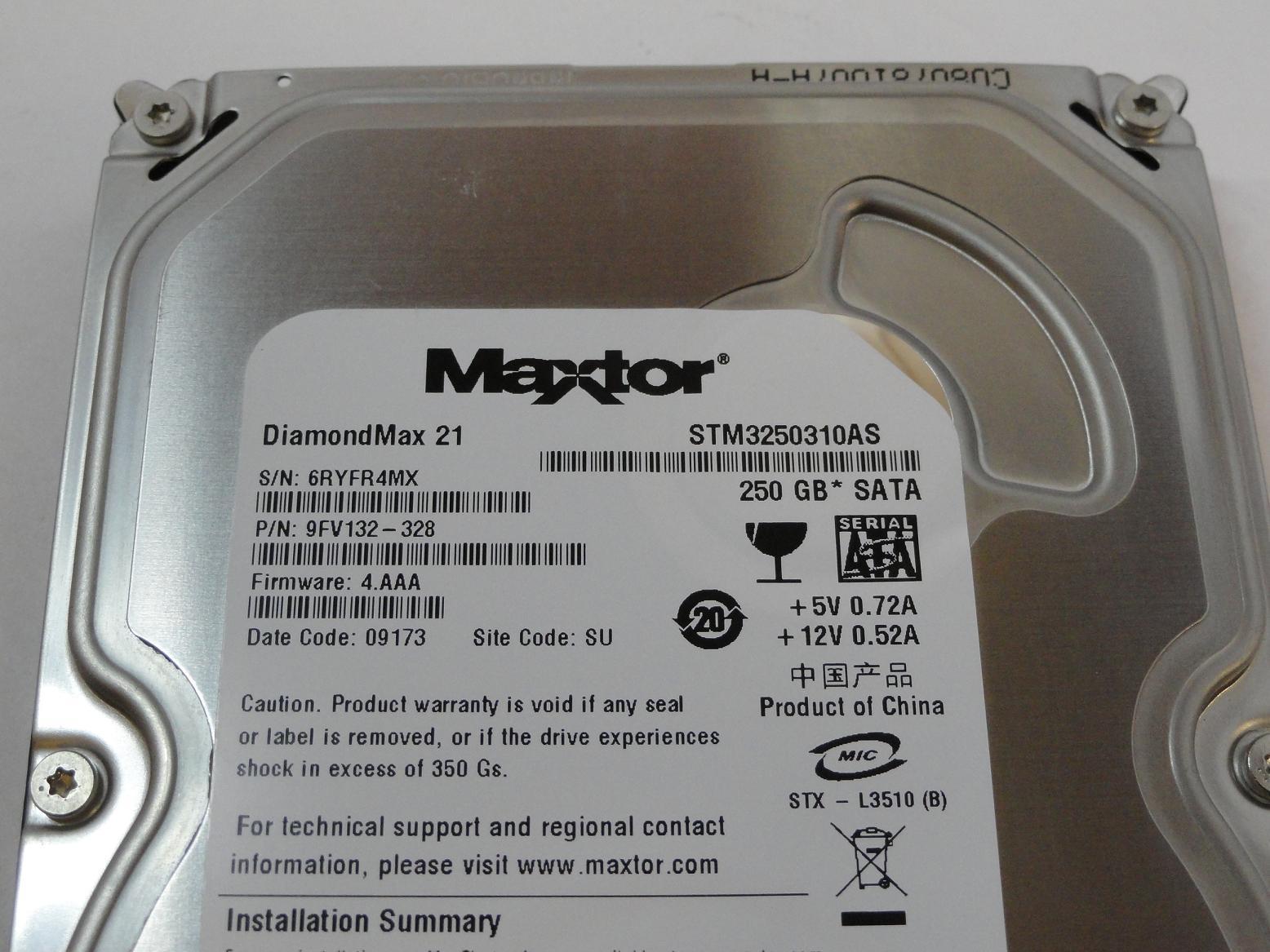 PR24193_9FV132-328_Maxtor 250GB SATA 7200rpm 3.5in HDD - Image2