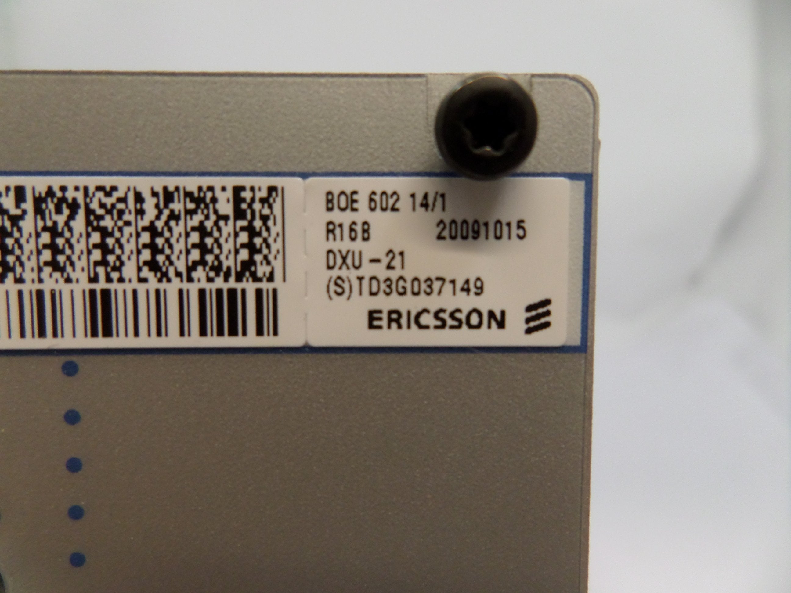 Ericsson BOE 602 14/1 DXU-21A Unit ( BOE 602 14/1 R16B DXU-21A RBS2206 R16B ) USED