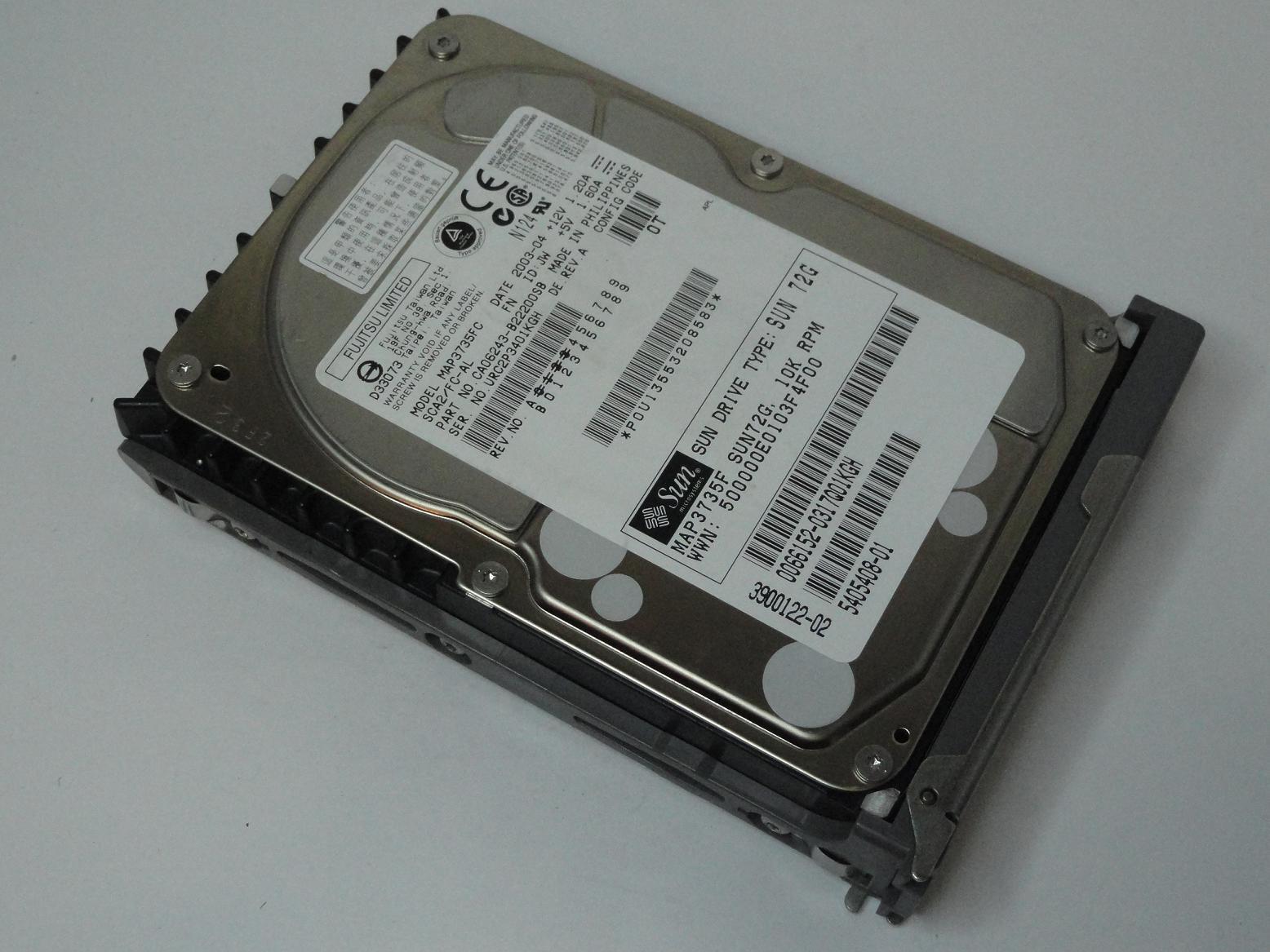 CA06243-B22200SB - Fujitsu Sun 72GB Fibre Channel 10Krpm 3.5in HDD - Refurbished