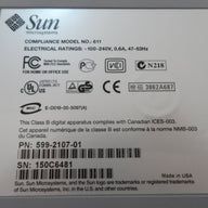 Sun DDS3 External SCSI 12/24GB Tape Drive ( 599-2107-01 611    Sun )