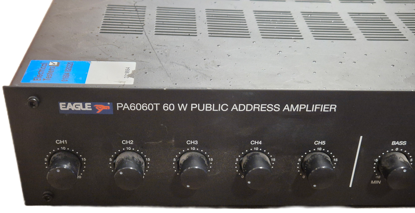 Eagle PA6060T 60W Public Address Amplifier ( PA6060T-00228 ) USED