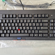 IBM RT3200 US Black Space Saver II PS/2 Wired Keyboard ( 37L0888 ) NOB