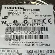HDD2D94 - Toshiba 200GB SATA 5400rpm 2.5in HDD - Refurbished