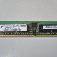 Micron Sun 1GB DDR-400MHz PC3200 ECC Registered CL3 184-Pin DIMM ( MT18VDDF12872Y-40BD3 371-0072-01 ) REF