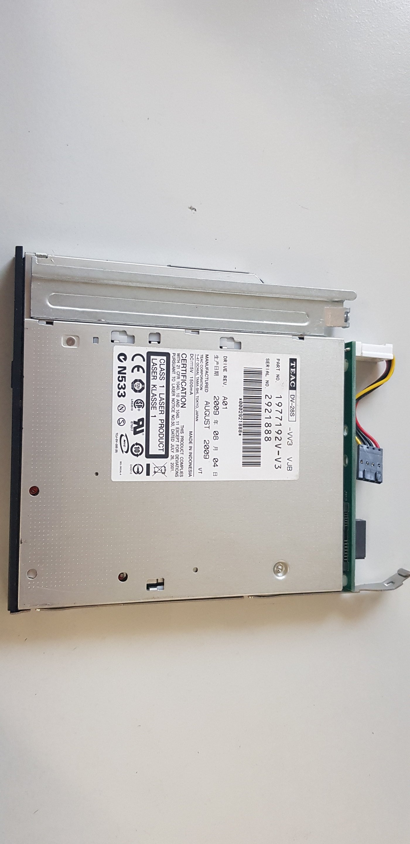 TEAC DV-28S-W SATA DVD-ROM Drive ( 1977192v-v3)