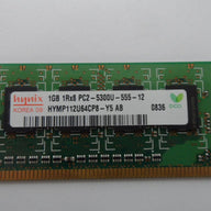 Hynix 1GB PC2-5300 DDR2-667MHz CL5 240-Pin DIMM ( HYMP112U64CP8-Y5 ) REF