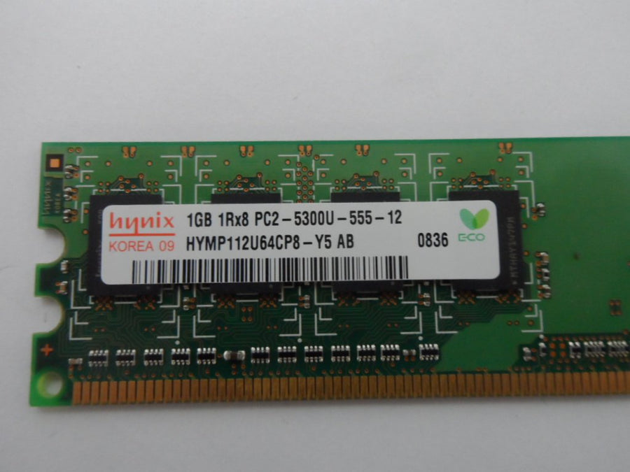 Hynix 1GB PC2-5300 DDR2-667MHz CL5 240-Pin DIMM ( HYMP112U64CP8-Y5 ) REF