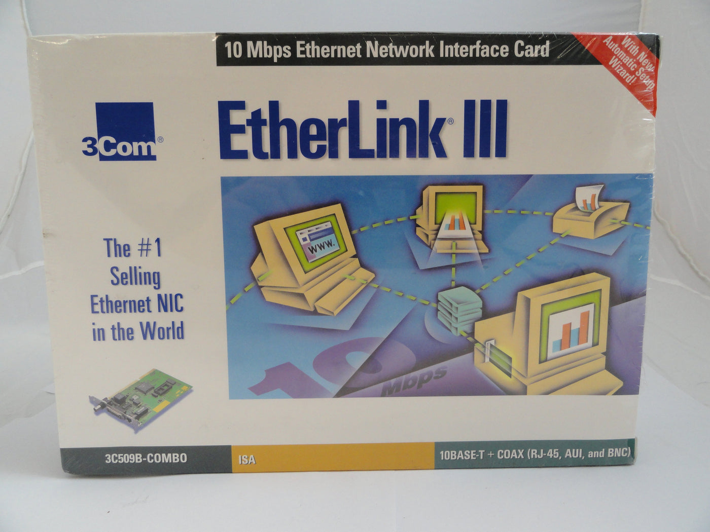 3C509B-COMBO - 3Com EtherLinkIII 10/100 - Refurbished