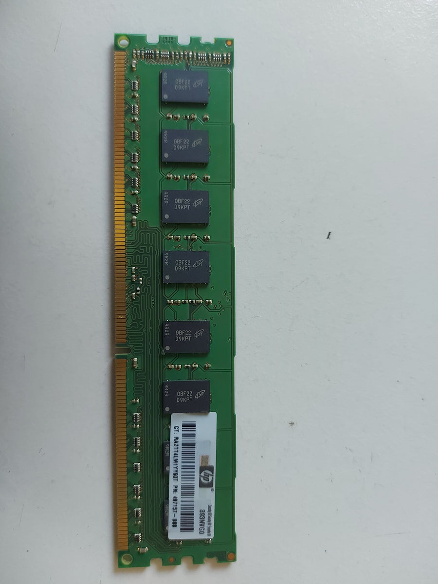Micron HP 2GB PC3-10600 DDR3 nonECC CL9 DIMM ( MT16JTF25664AZ-1G4F1 497157-B88 ) REF