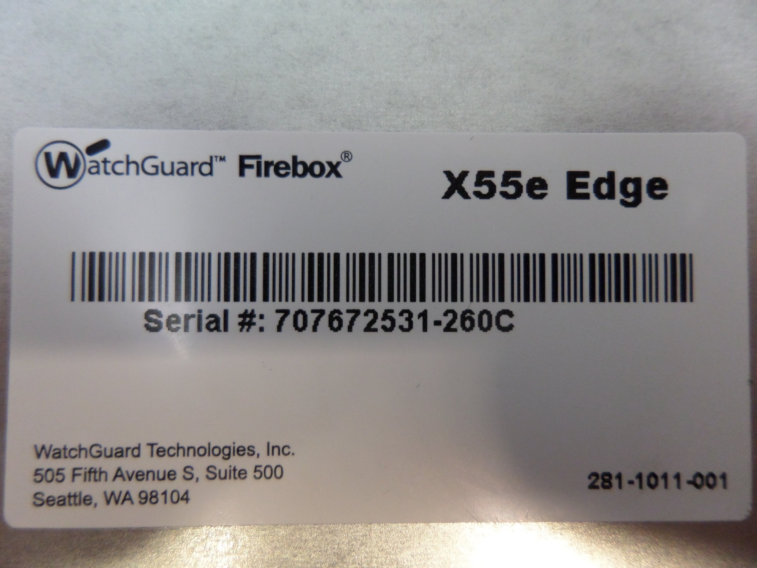 WatchGuard XP2E6 Firebox X55e Edge
