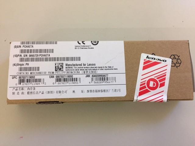 Lenovo 4GB 1600MHZ DDR3 Memory (0A65729 New)