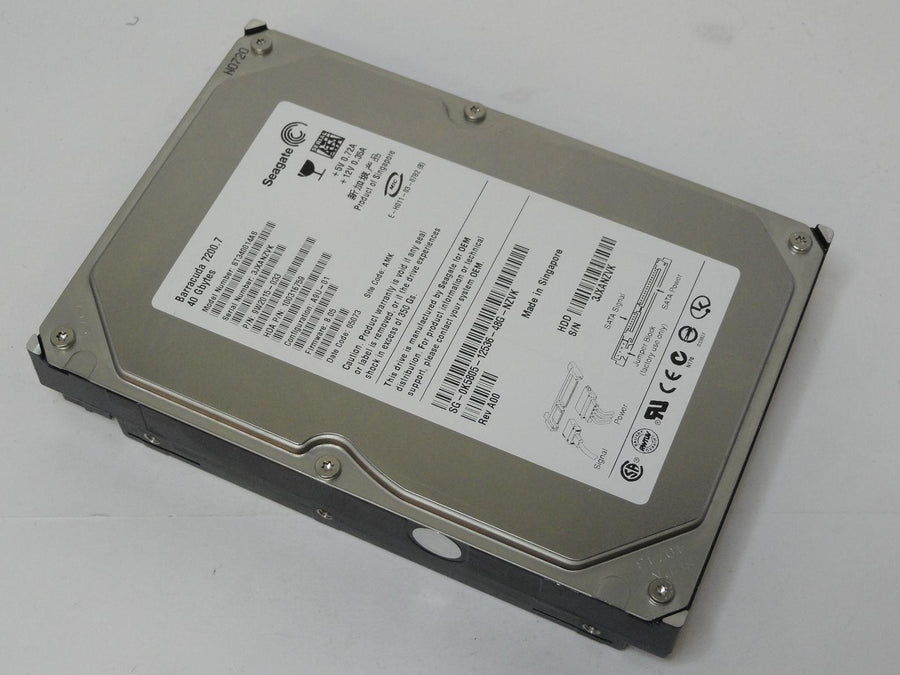 9W2015-033 - Seagate Dell 40GB SATA 7200rpm 3.5in Barracuda 7200.7 HDD - USED