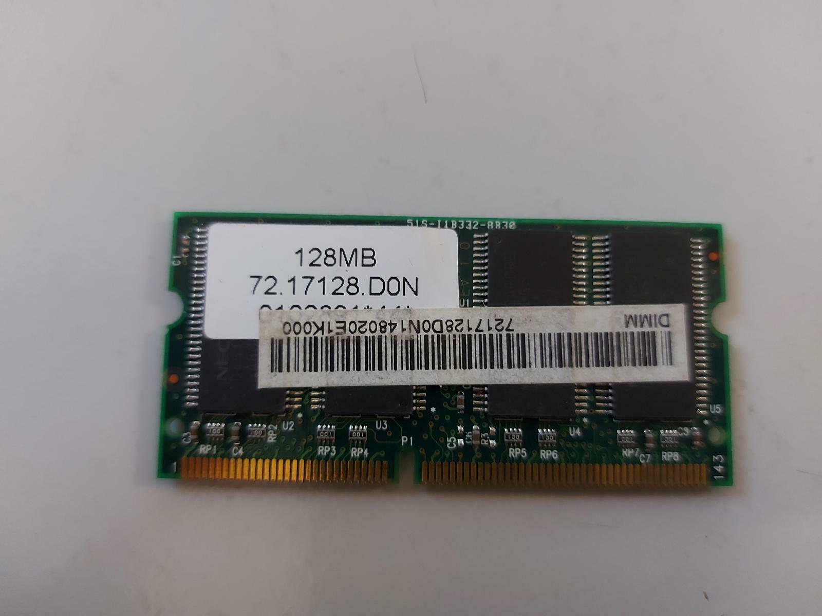 Acer 128MB PC100 144Pin SDRAM SODIMM Memory Module 72.17128.D0N
