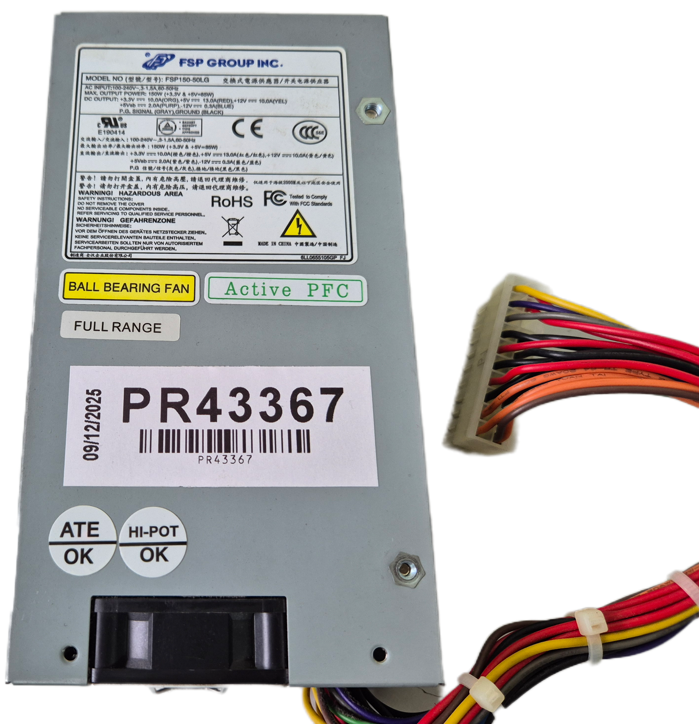 FSP Group 150W Server PSU ( FSP150-50LG ) USED