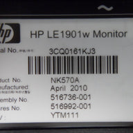 HP LE1901w 19" LCD TFT Active Matrix Monitor