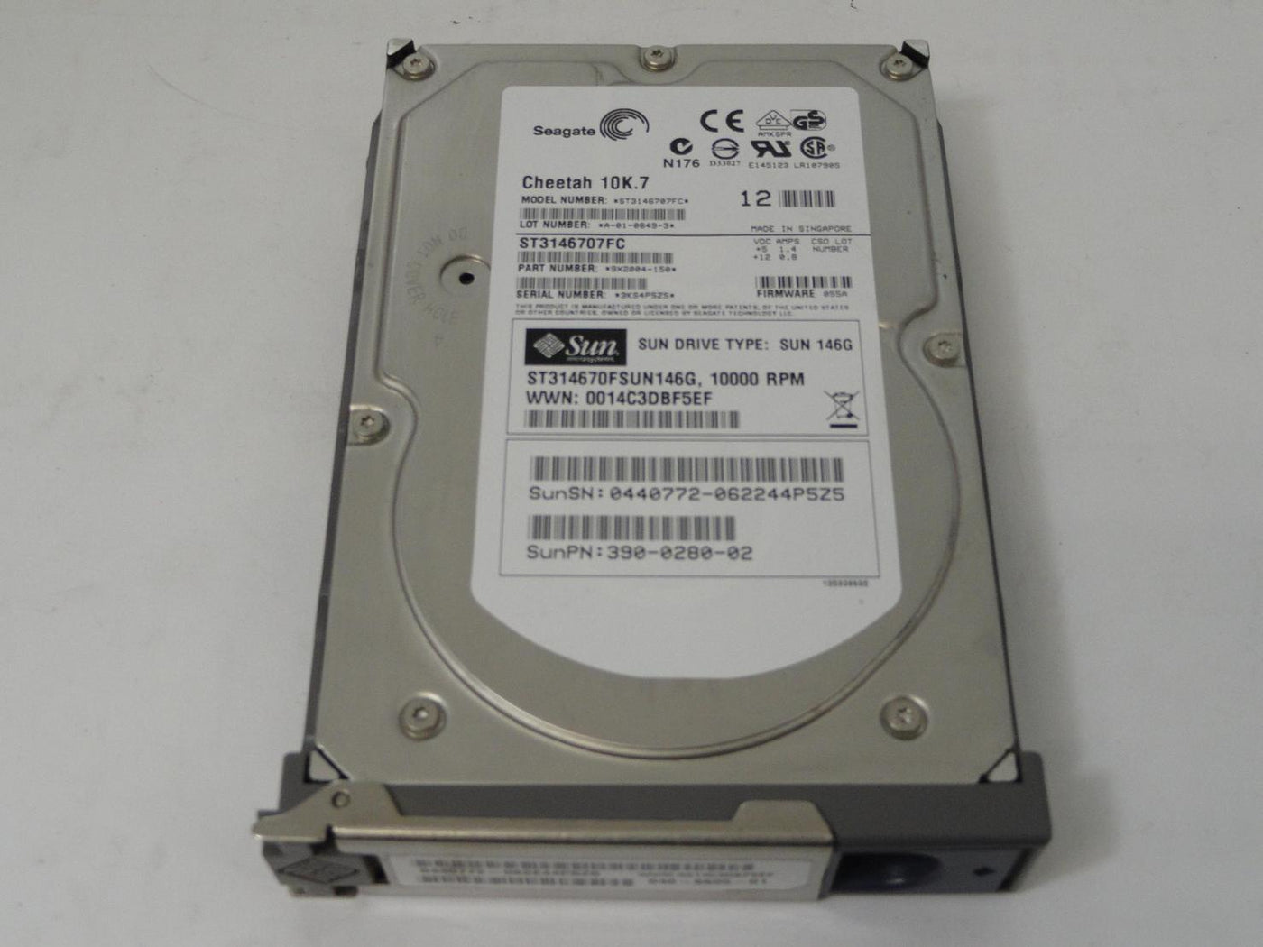 PR06316_9X2004-150_Seagate Sun 146GB Fibre Channel 10Krpm 3.5in HDD - Image4