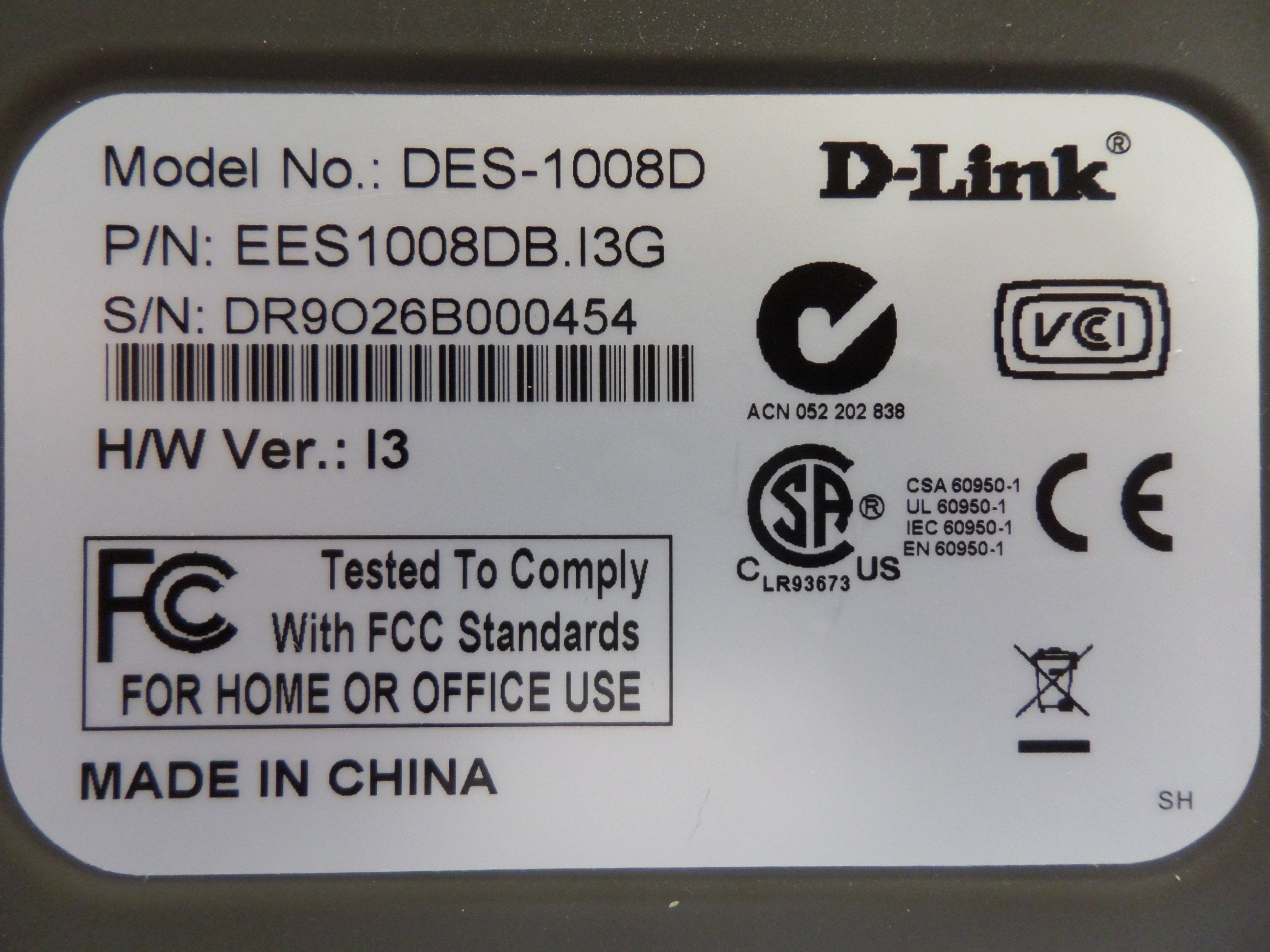D-Link 8-Port 10/100 Fast Ethernet Switch