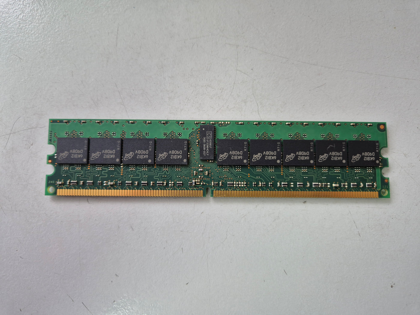 Micron IBM 1GB DDR2-400MHz PC2-3200 ECC Reg CL3 240-Pin DIMM ( MT18HTF12872Y-40EB3 38L5915 39M5809 39M5808 ) REF