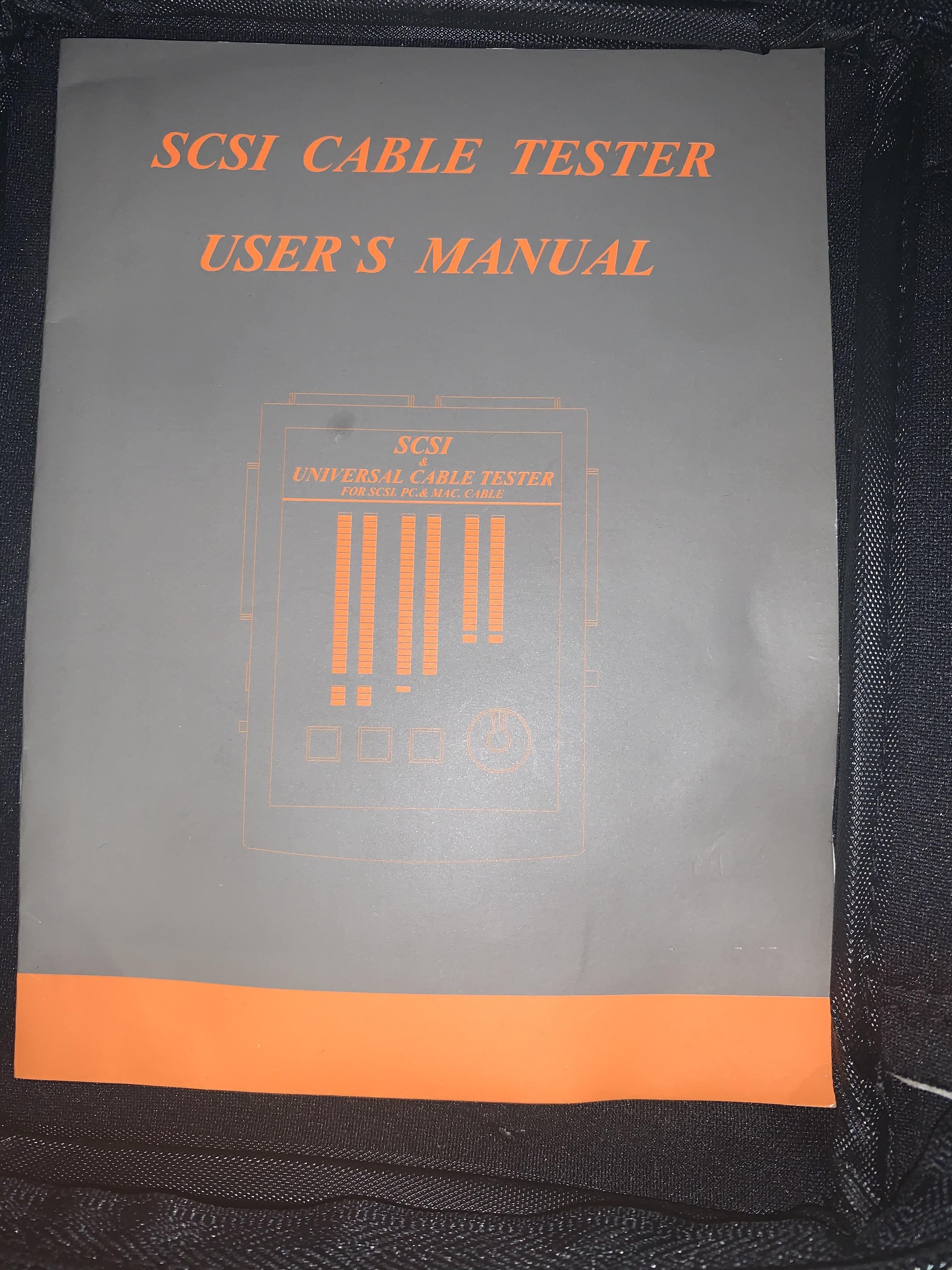 SCSI & Universal Cable Tester W/ User manual (CT-09-04 NEW)