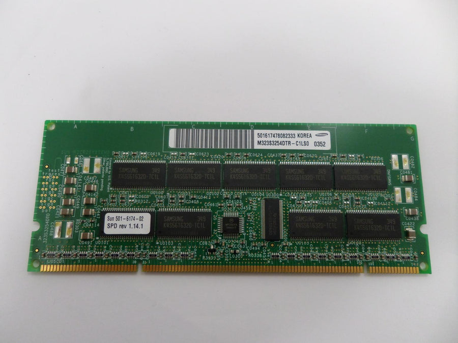Sun/Samsung 512MB PC100 100MHz 232-Pin DIMM ( M323S3254DTR-C1LS0 M323S3254DTR-C1LS0  501-6174-02 )