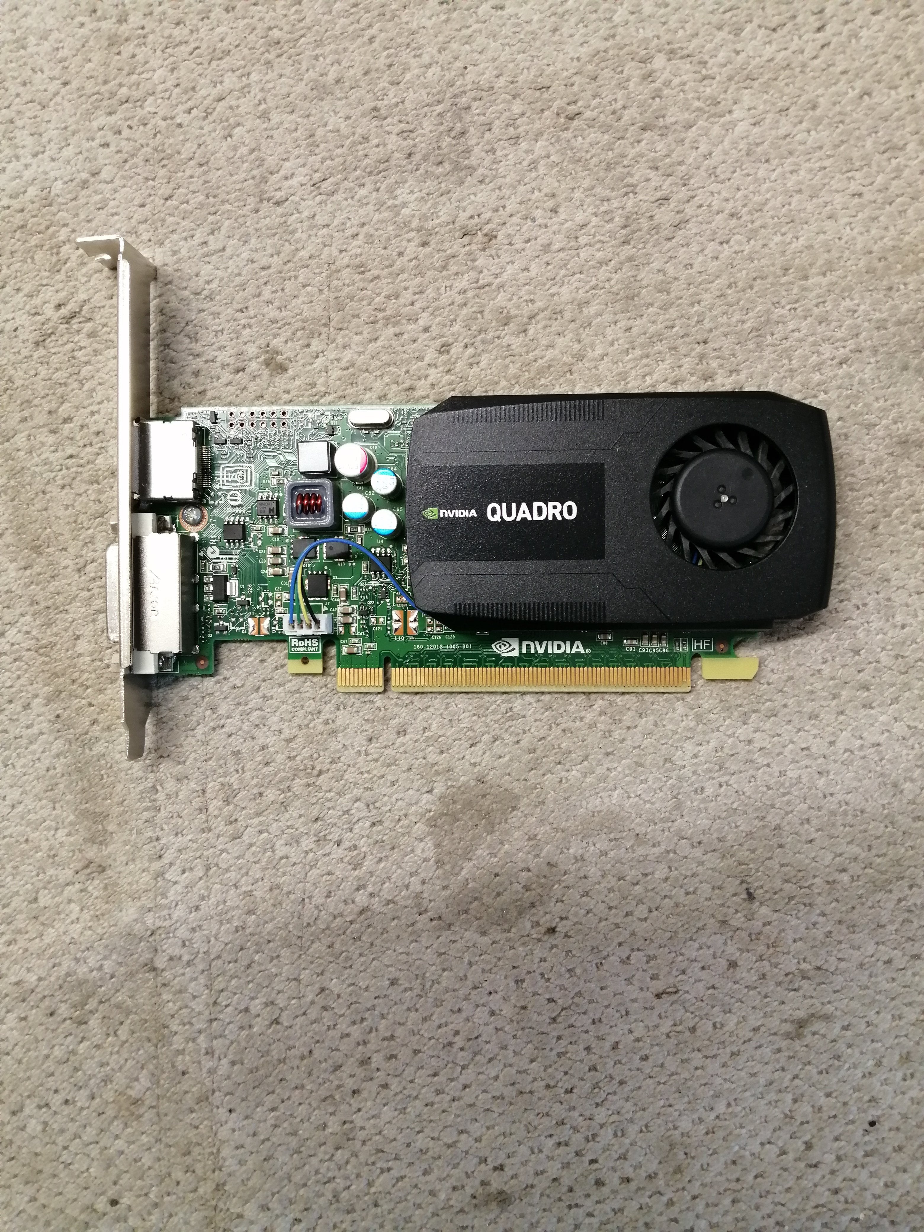 NVIDIA QUADRO GRAPHICS CARD K420 699-52012-0505-400 D (K420 USED)