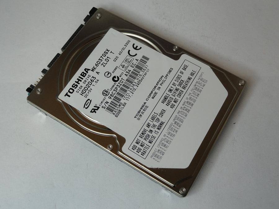 HDD2D63 - Toshiba 60GB SATA 5400rpm 2.5in HDD - Refurbished