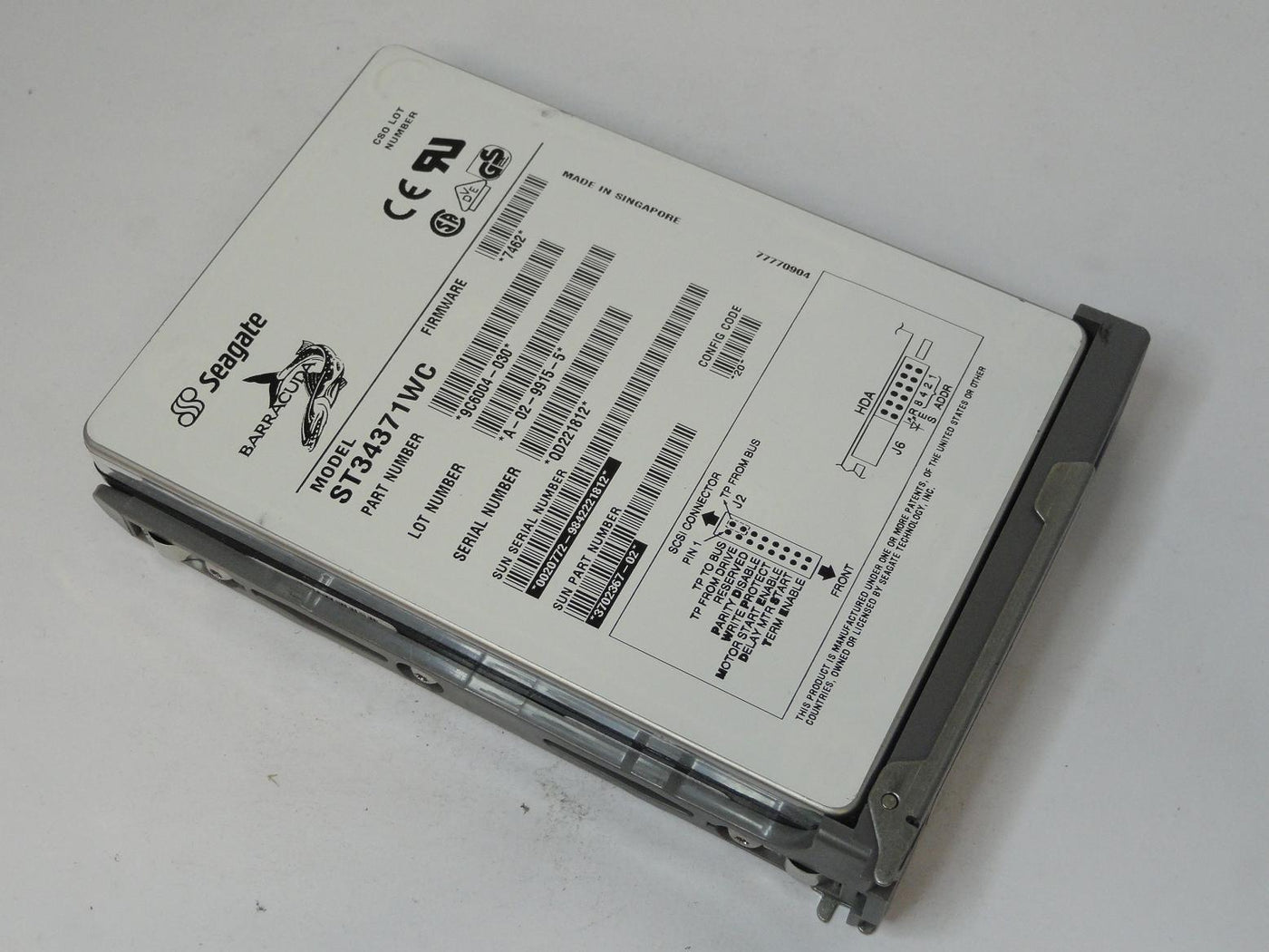 9C6004-030 - Seagate Sun 4.3GB SCSI 80 Pin 7200rpm 3.5in Barracuda HDD in Caddy - Refurbished