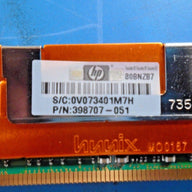 HP Hynix 2GB PC2-5300 DDR2-667MHz CL5 240Pin FBDIMM ( HYMP525F72CP4D2-Y5 398707-051 ) REF