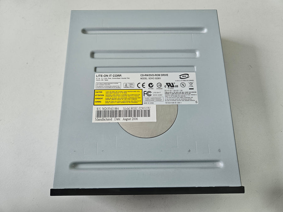 Lite-On CD-RW/DVD-ROM IDE Drive black ( SOHC-5236V ) USED