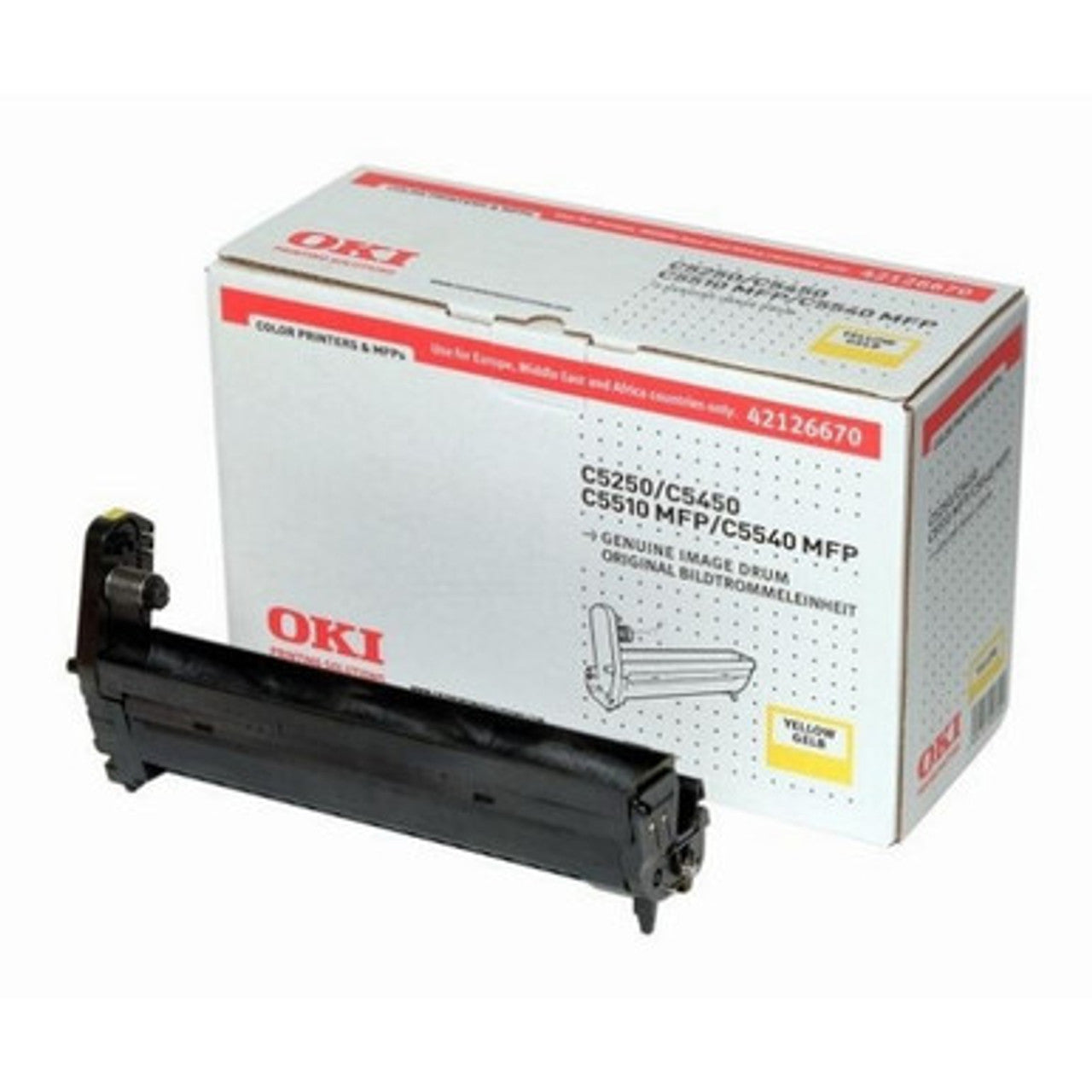 OKI 42126670 laser printer drum kit yellow C5250 ( 42126670 ) NEW OLD STOCK FINAL SALE