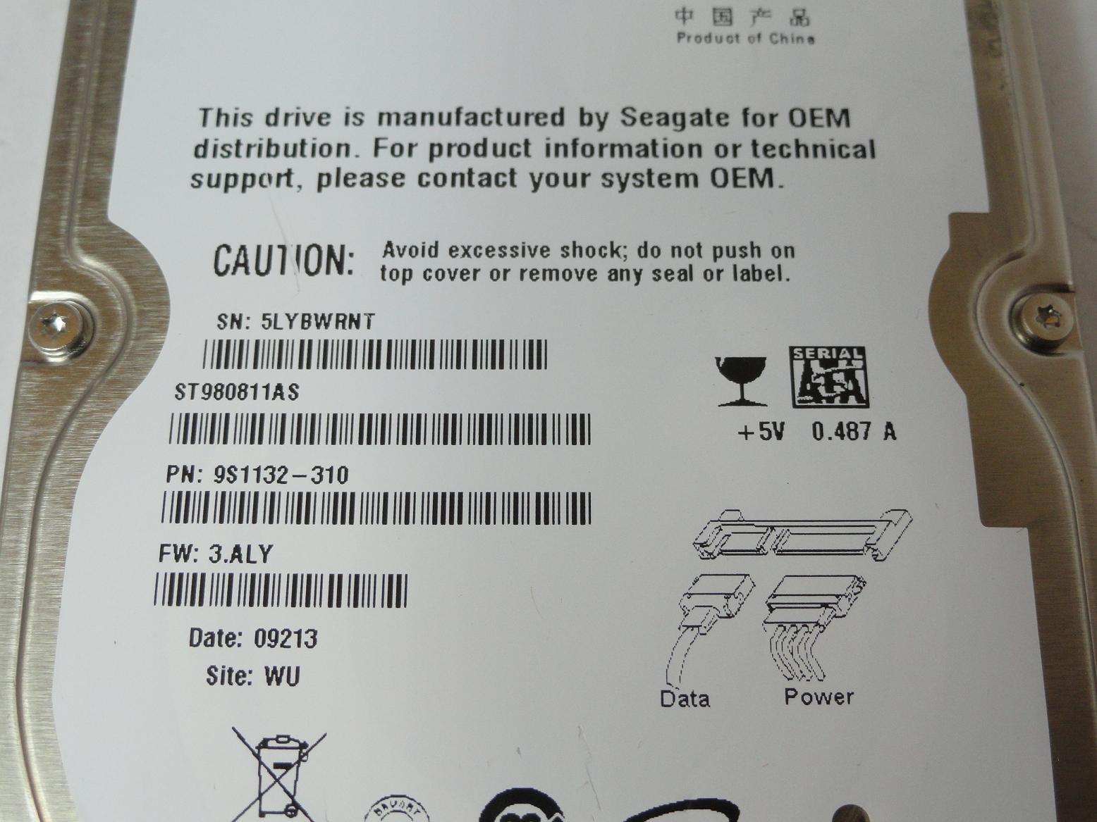 PR23549_9S1132-310_Seagate 80GB SATA 5400rpm 2.5in HDD - Image2