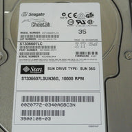 Seagate Sun 36GB SCSI 80 Pin 10Krpm 3.5in HDD in Caddy ( ST336607LC 9V4006-057 390-0109-03 540-5996-01 ) REF