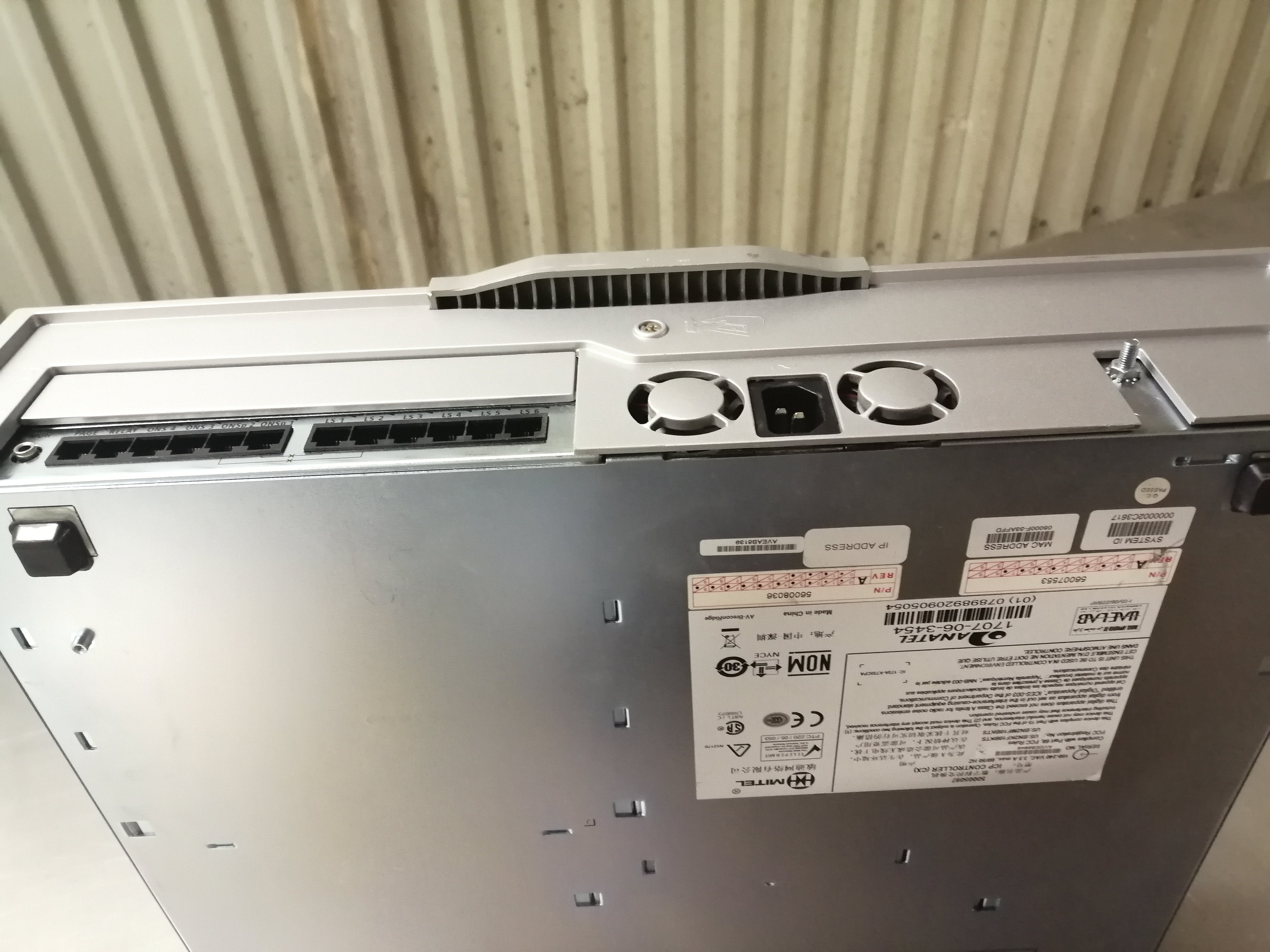 MITEL 3300 CXI ICP CONTROLLER 12 PORTS ( 50005097 USED )
