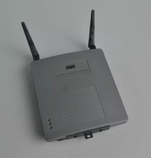 Cisco Aironet 1200 Series Wireless Access Point + 5Ghz Antenna w/RP-TNC ( AIR-AP1232AG-E-K9 MP21/RM22 ) USED