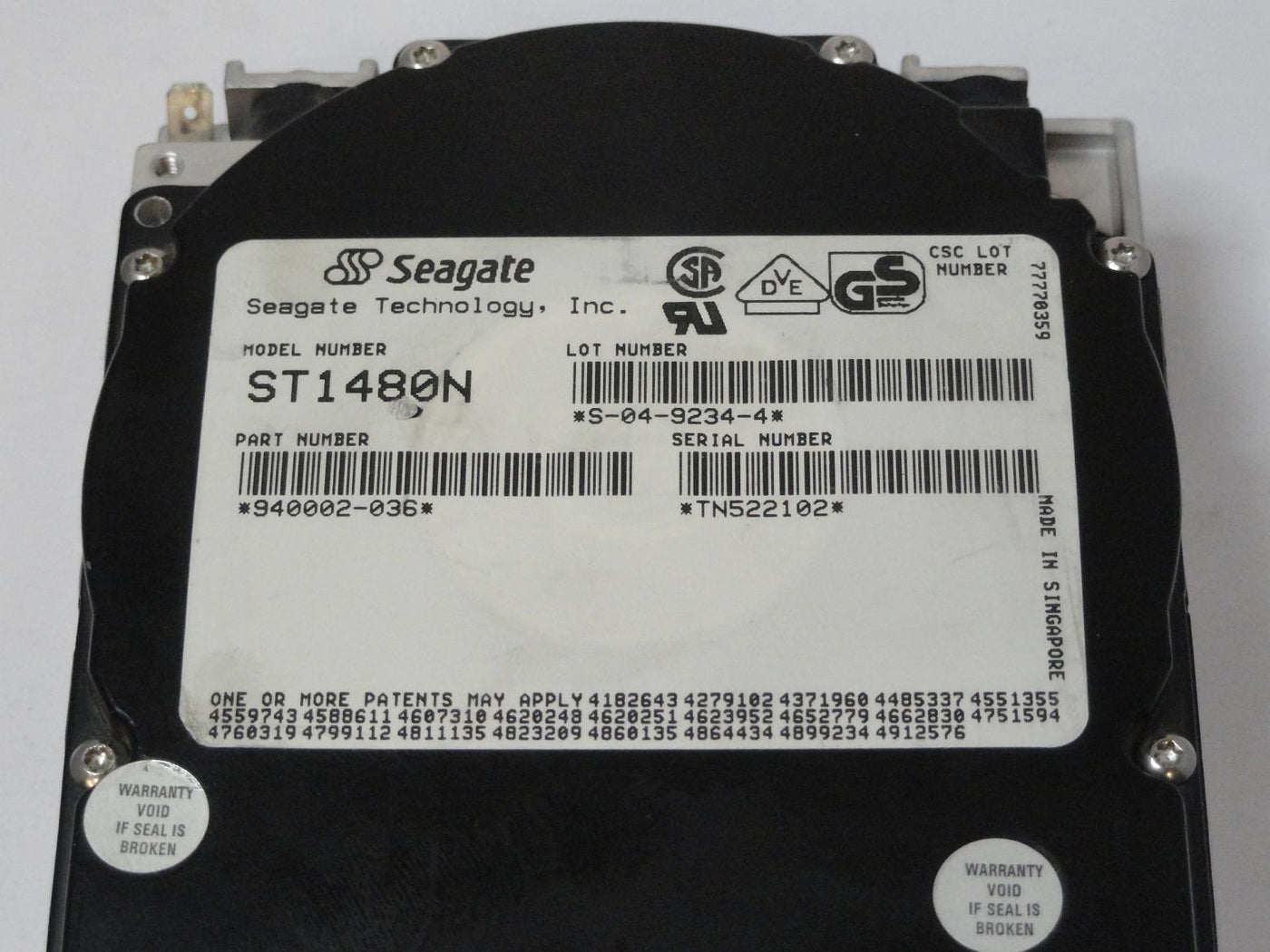 PR10590_940002-036_Seagate 426MB SCSI 50 Pin 4400rpm 3.5in HDD - Image6