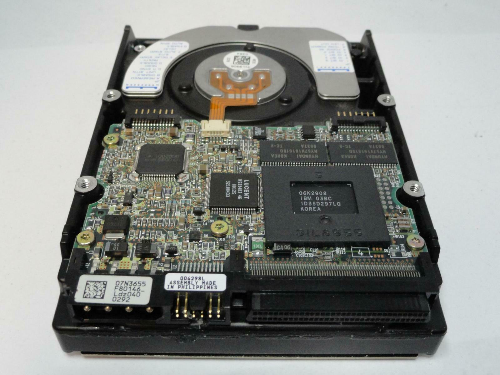 IBM 36.7GB SCSI 68Pin 10Krpm 3.5in HDD ( 07N3200 DDYS-T36950 ) REF