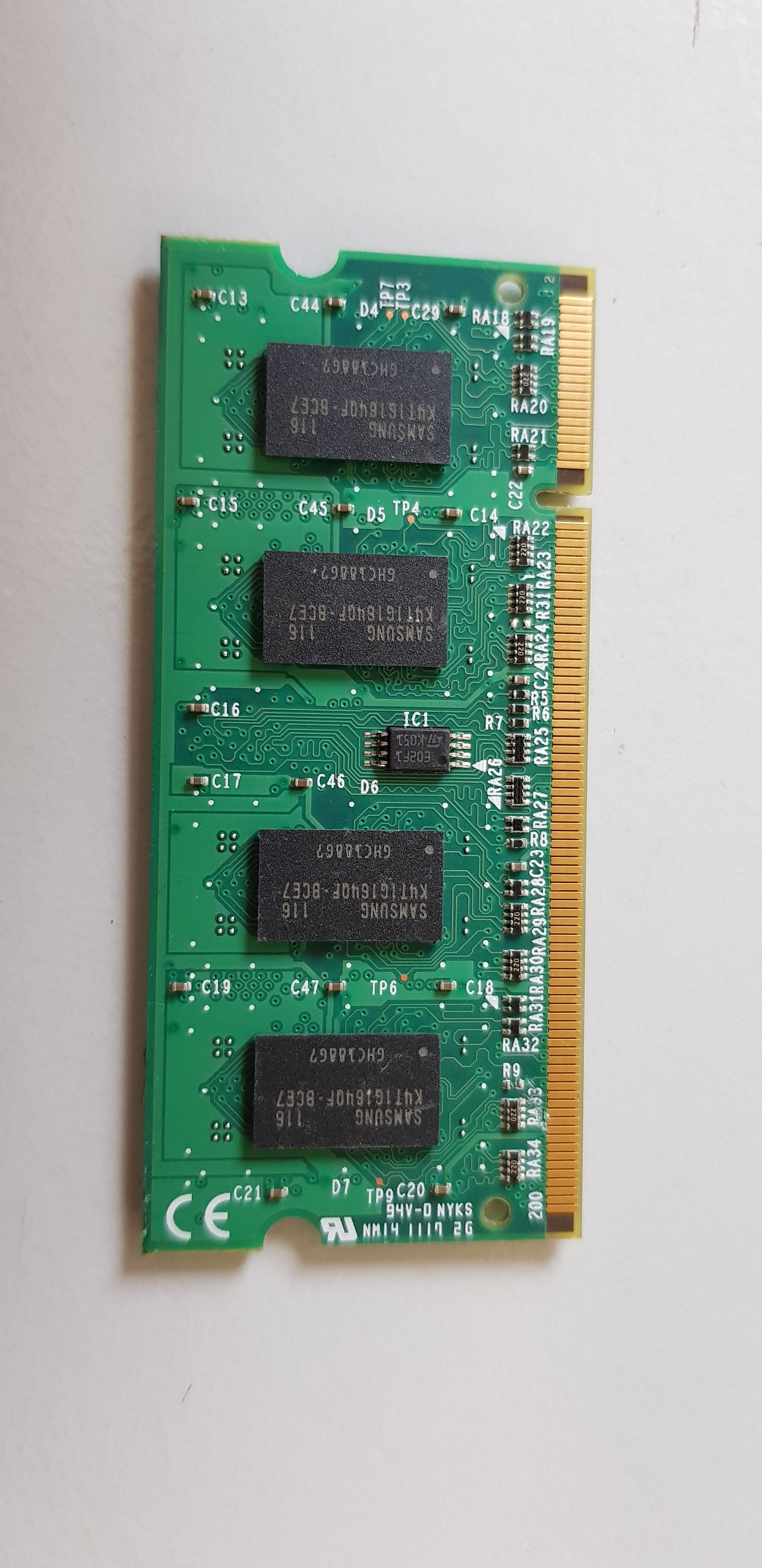 Ricoh 1GB PC4200 PCB RawCard Printer Memory (G1786072B)