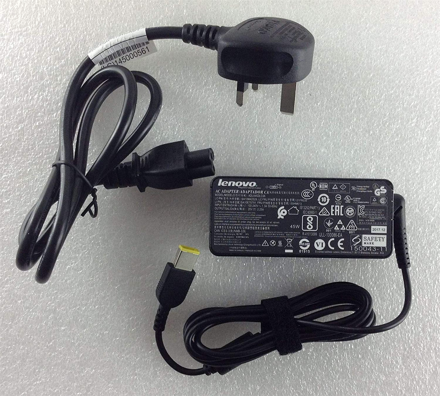 Lenovo Laptop Charger RECTANGLE TIP (ADLX45DLC3A USED)