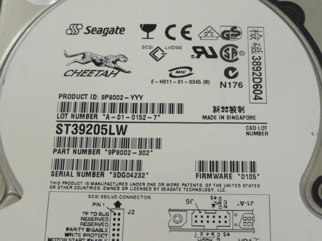 PR19189_9P8002-302_Seagate 9.2Gb SCSI 68-Pin 3.5in HDD - Image3