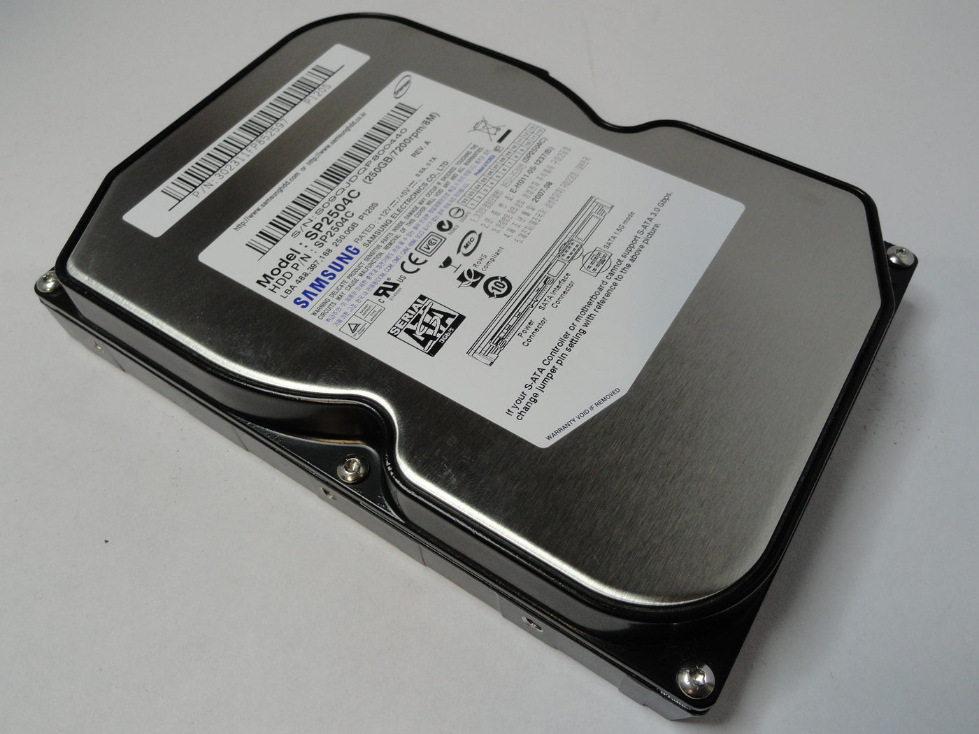 PR20101_SP2504C_Samsung 250GB SATA 7200rpm 3.5in HDD - Image3