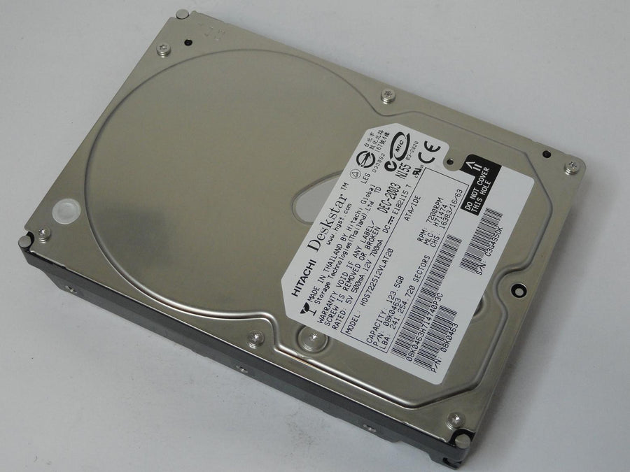 08K0463 - Hitachi Deskstar 123.5GB IDE 7200rpm 3.5in HDD - Refurbished
