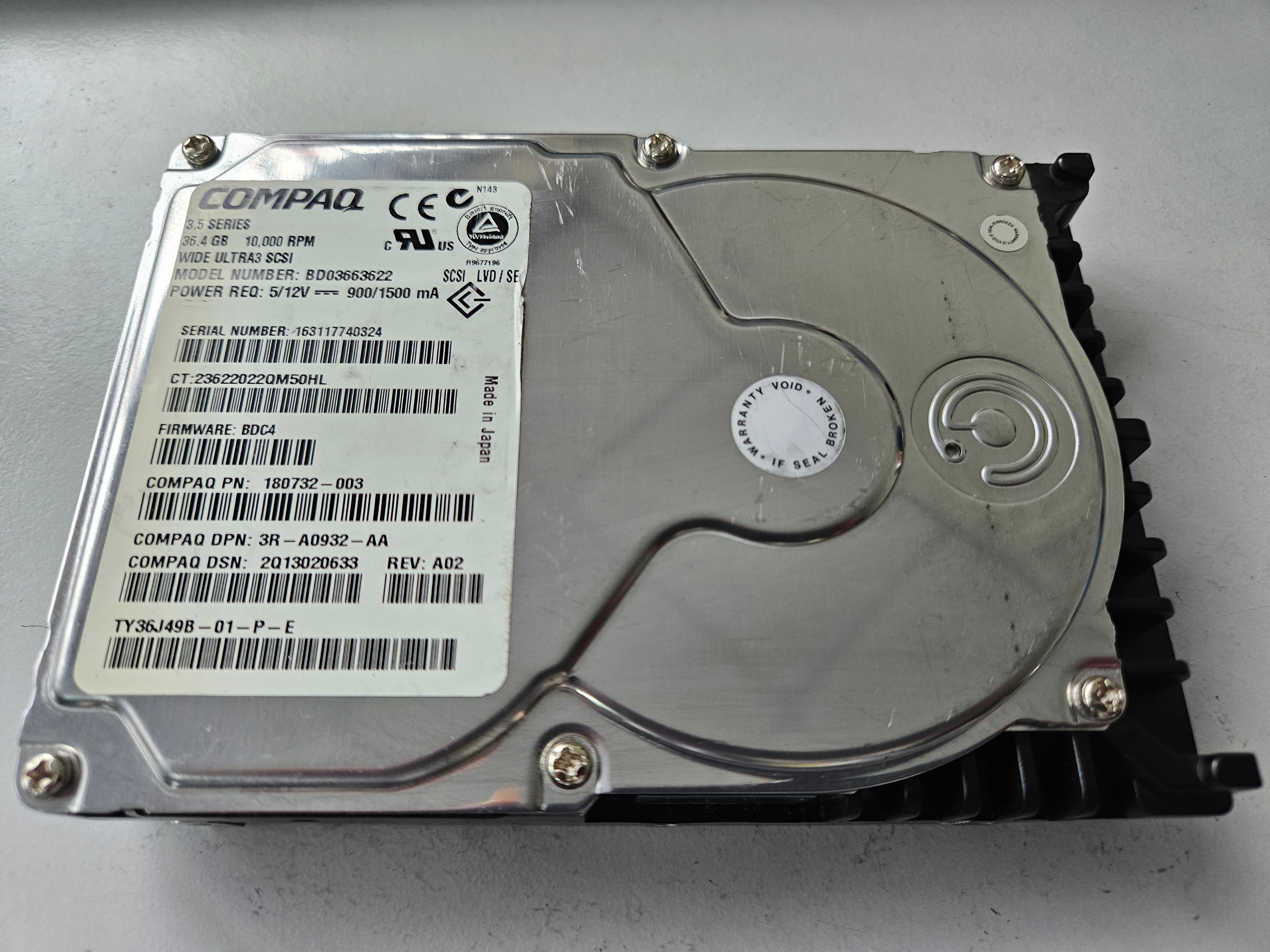 390-0106 73.4GB - 10，000RPM Disk Drive-