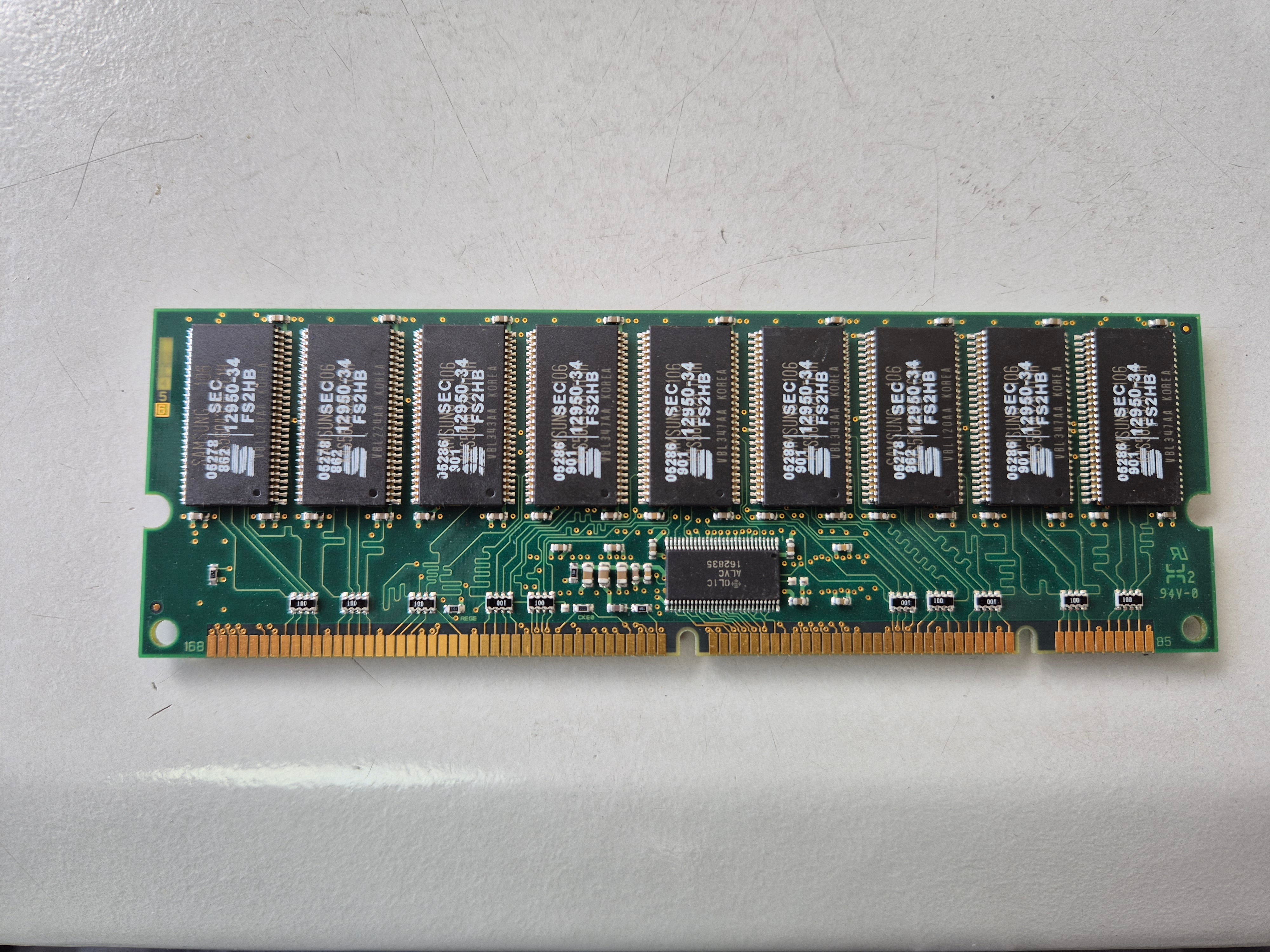 Samsung 1GB PC100 ECC Reg 168-Pin CL2 DIMM ( M377S2858BT3-C1H ) REF