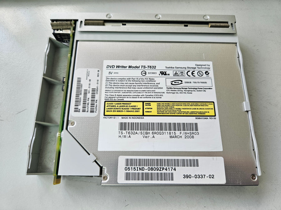 Toshiba Samsung Sun 8x DVD-RW Dual Layer IDE Drive in Caddy ( TS-T632 TS-T632A/SIBH 390-0337-02 541-2110-08 CF00541-2110 ) USED