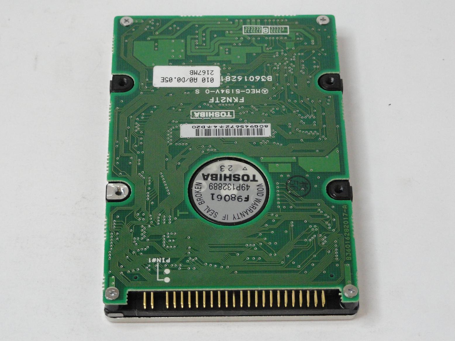 PR00238_MK2103MAV_Toshiba 2.1GB IDE 4200rpm 2.5in HDD - Image2