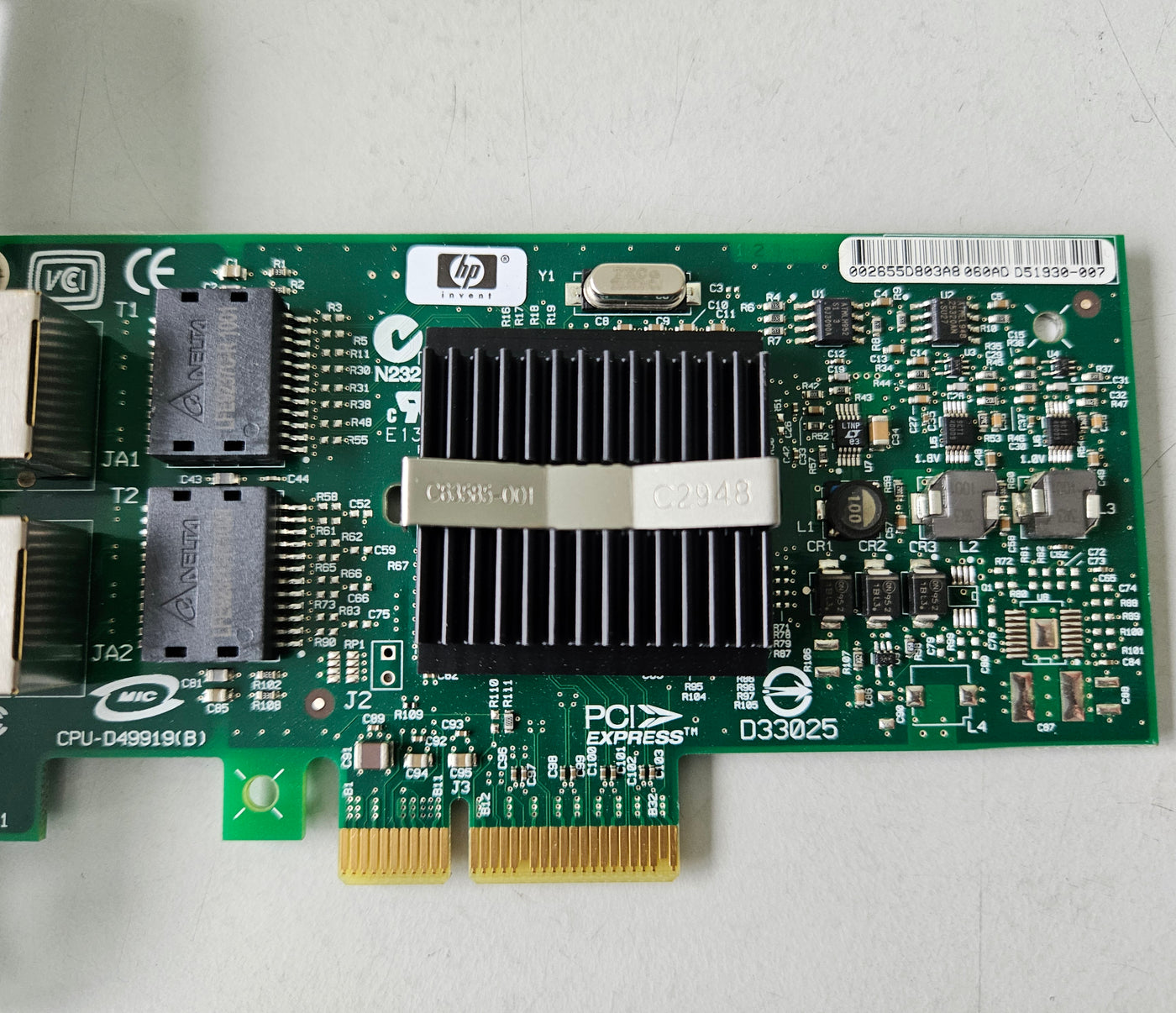 HP NC360T Dual Port Gigabit Ethernet Card ( HSTNS-BN16 412651-001 412646-001 ) REF