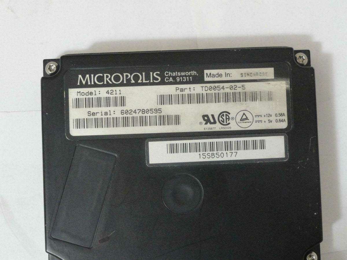 Micropolis 1.2Gb 50Pin SCSI 3.5in HDD ( 4211 TD0054-02-5 ) USED
