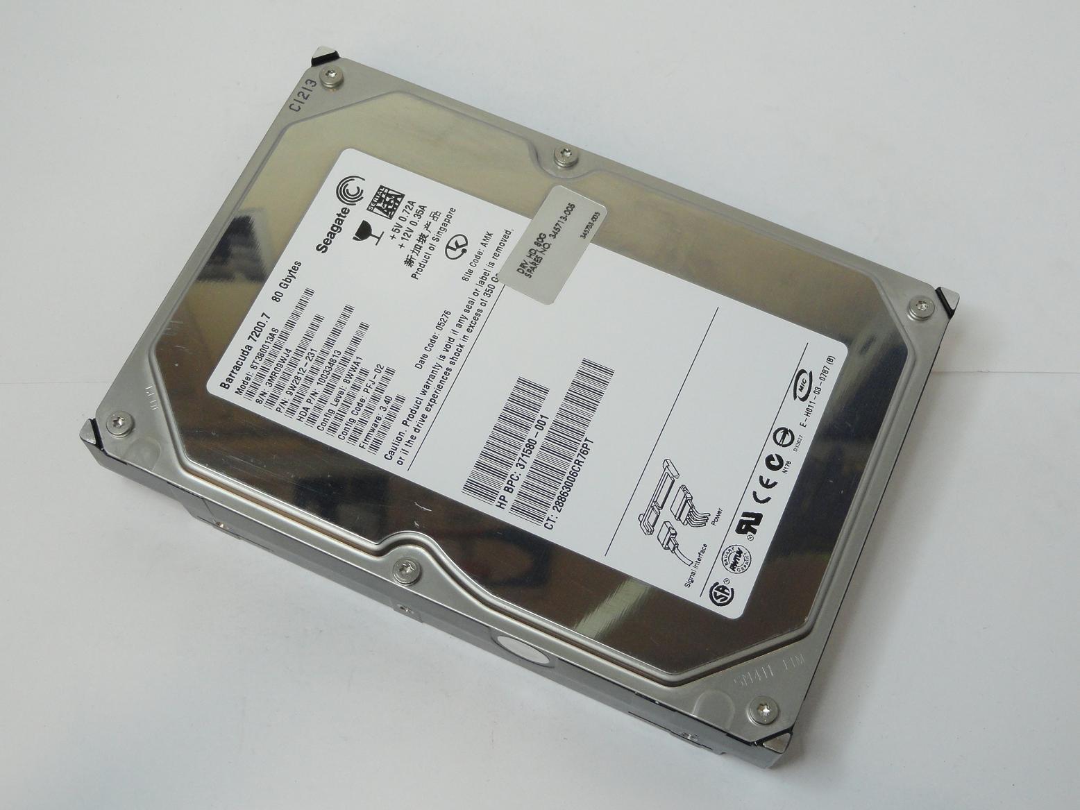 9W2812-231 - Seagate HP 80GB SATA 7200rpm 3.5in HDD - Refurbished