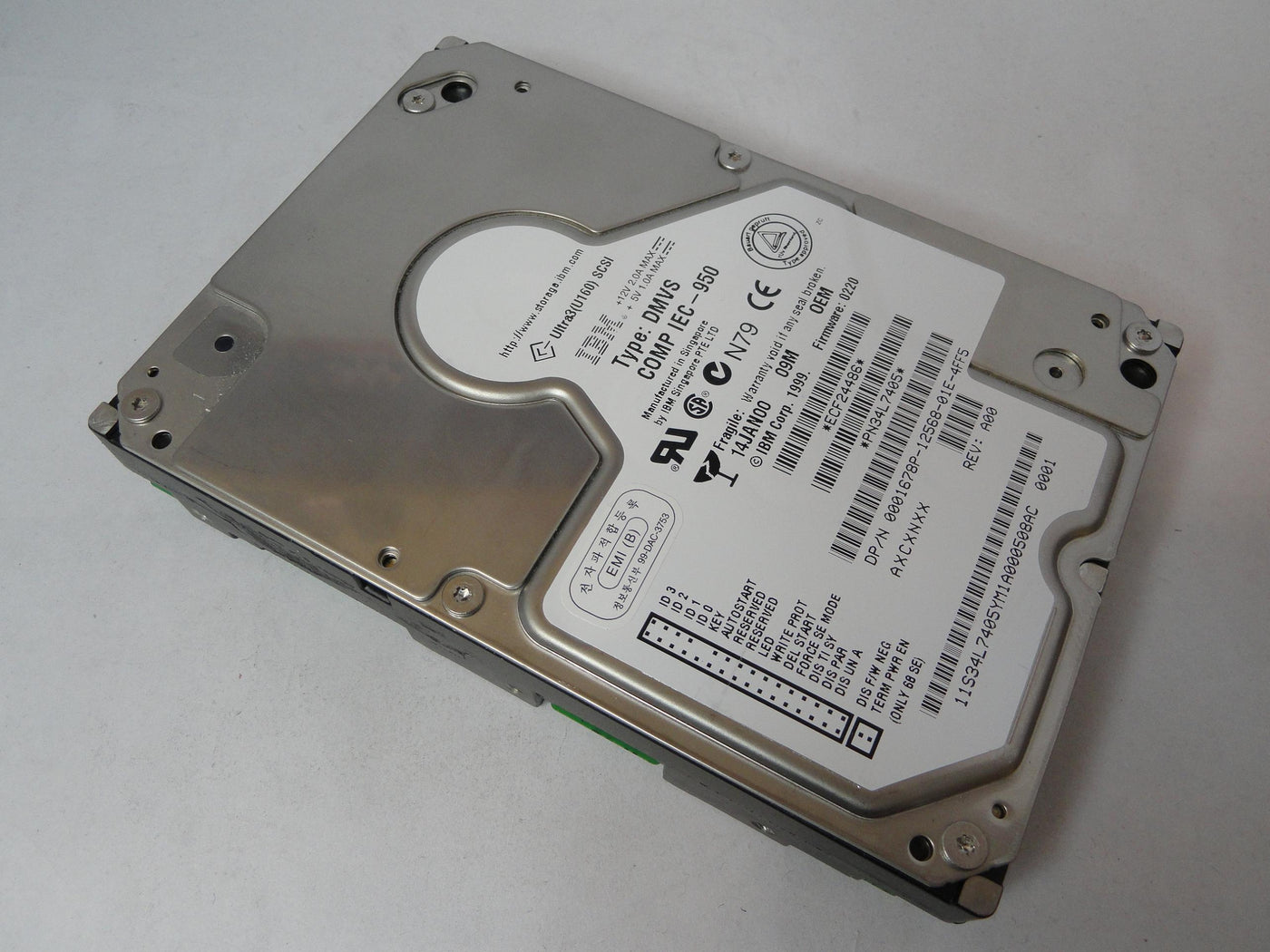 PR22784_34L7405_IBM Dell 9.1 Gb SCSI 80 Pin 10Krpm 3.5in HDD - Image3